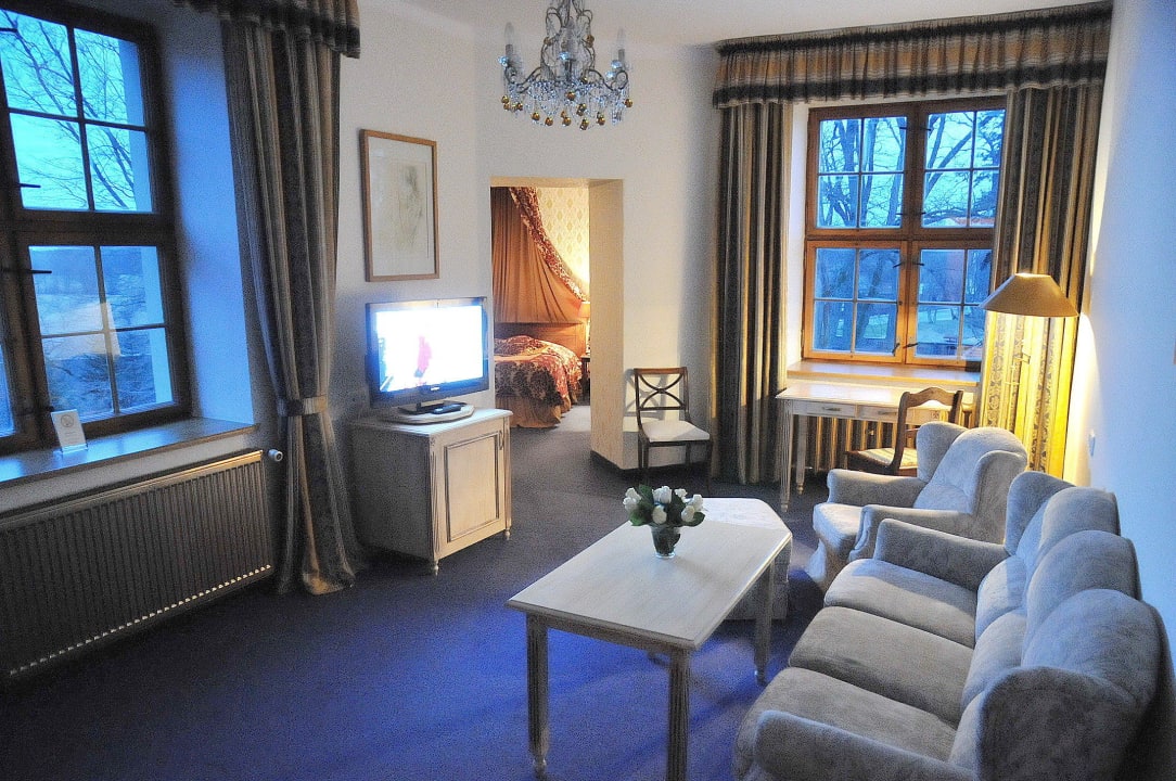 Apartament - pokój dzienny Podewils Schlosshotel