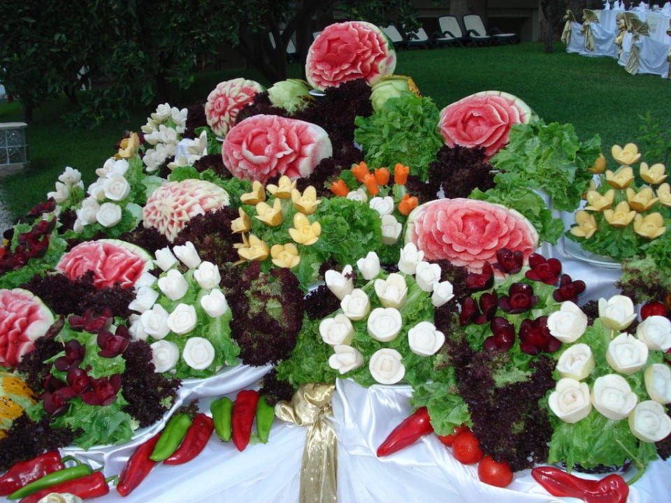 Galadinner am Pool Monachus Family Resort Sorgun