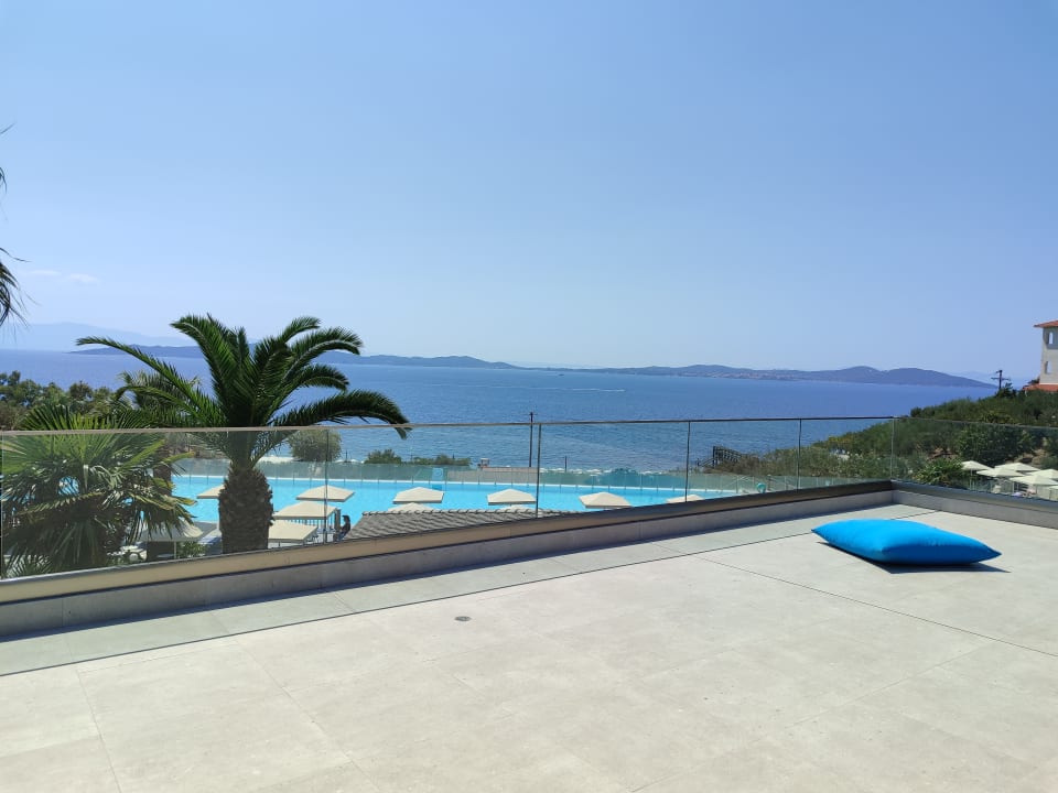 Ausblick Akrathos Beach Hotel