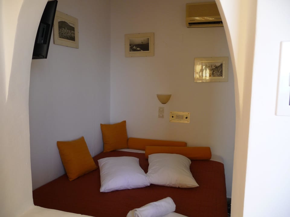 Blick aufs Bett Hotel Remvi Villas