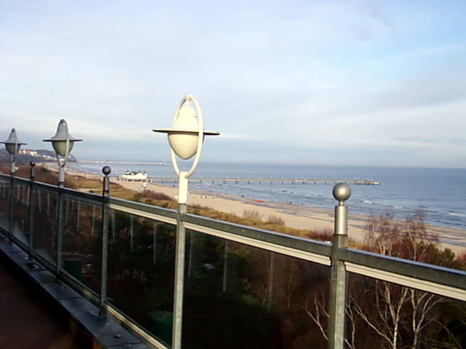 Blick von der Restaurant-Terrasse Strandhotel Ahlbeck