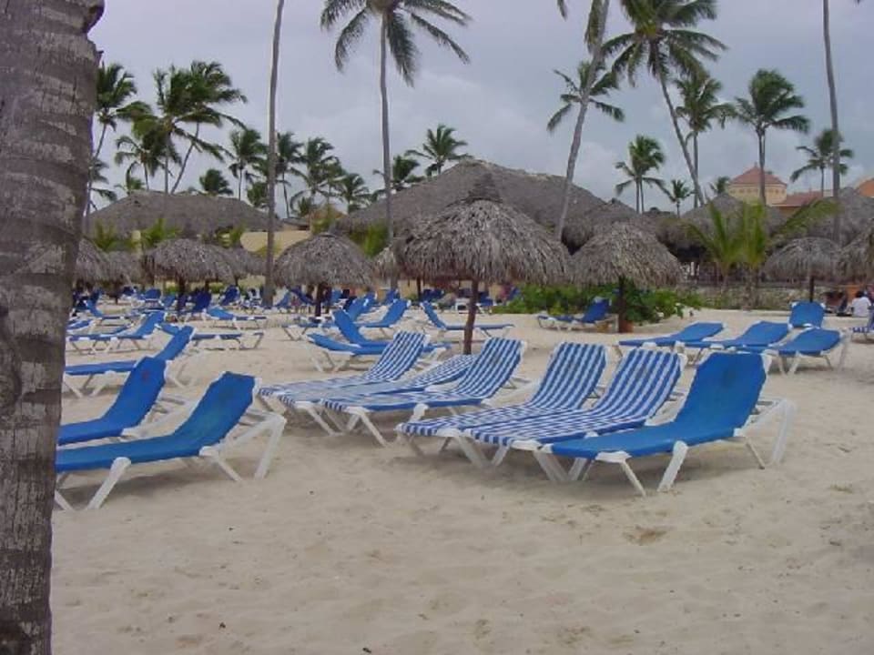 SO voll war der Strand am Nachmittag Bahia Principe Luxury Ambar
