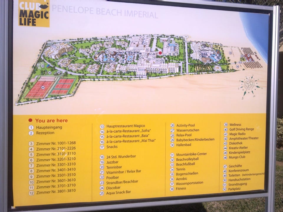 Lageplan von Club TUI MAGIC LIFE Penelope Beach