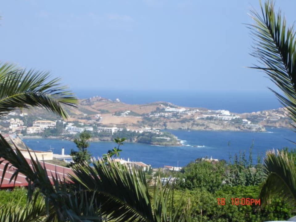 Widok z tarasu Spiros & Soula Apartments