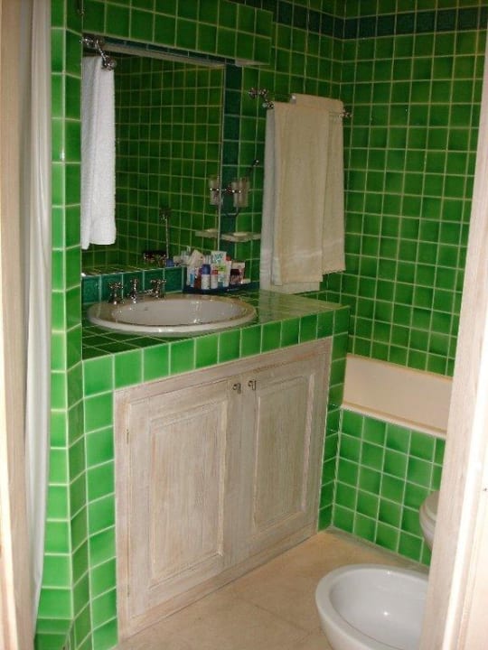 Bad mit Dusche und Wanne Hotel Grand Relais dei Nuraghi