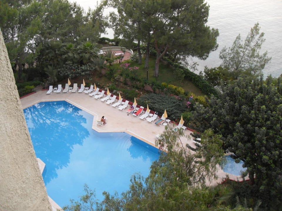 Pool vom Flur aus İncekum West Hotel