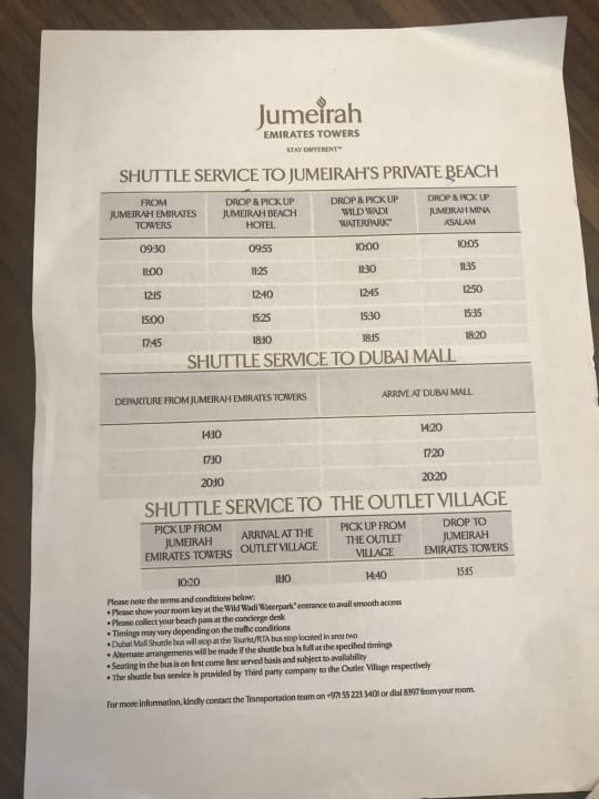 Sonstiges Hotel Jumeirah Emirates Towers