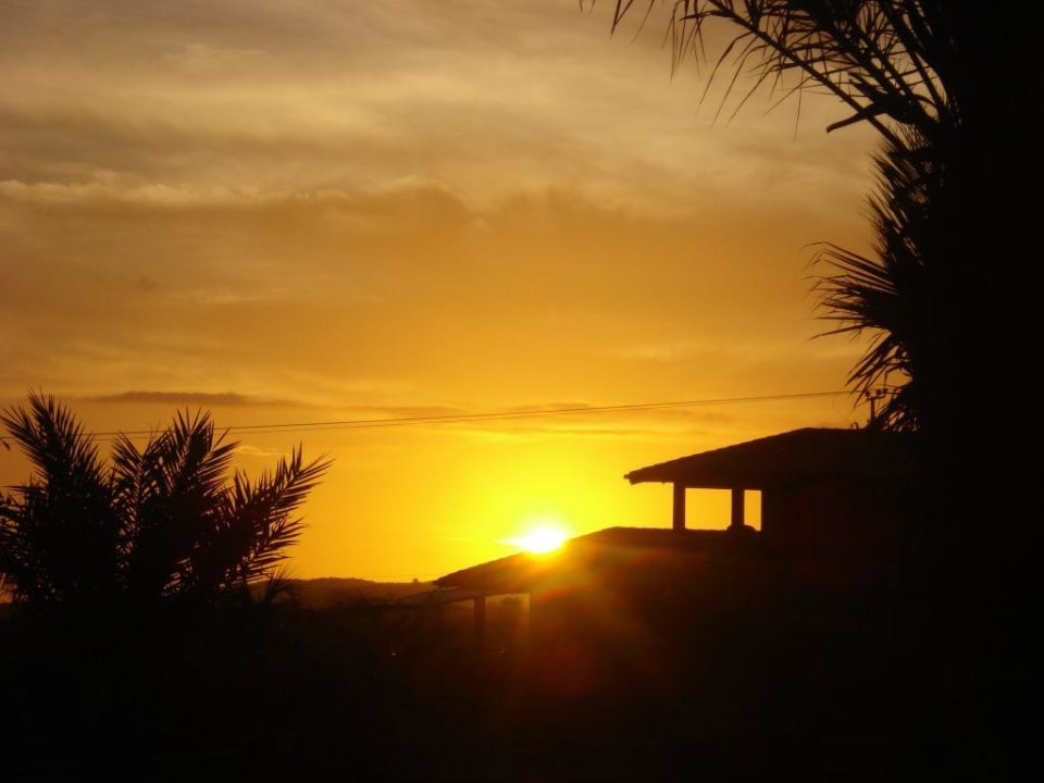 Zonsondergang vanaf het terras Guesthouse StevieWonderLand