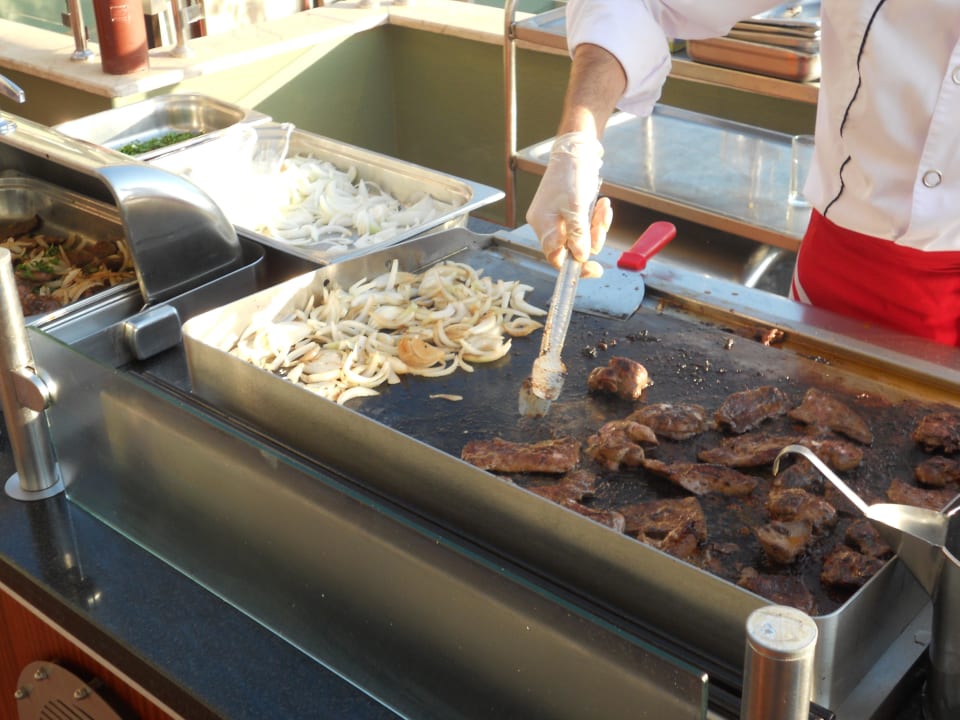Gegrillte Leber & Zwiebel! Hotel Grand Side