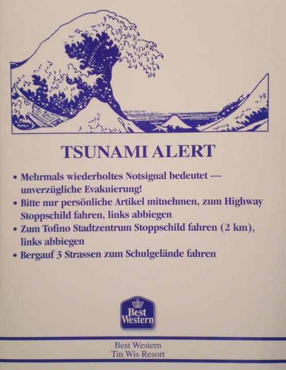 Nice to know... Best Western Tin Wis Tofino Hotel Resort on Vancouver Island