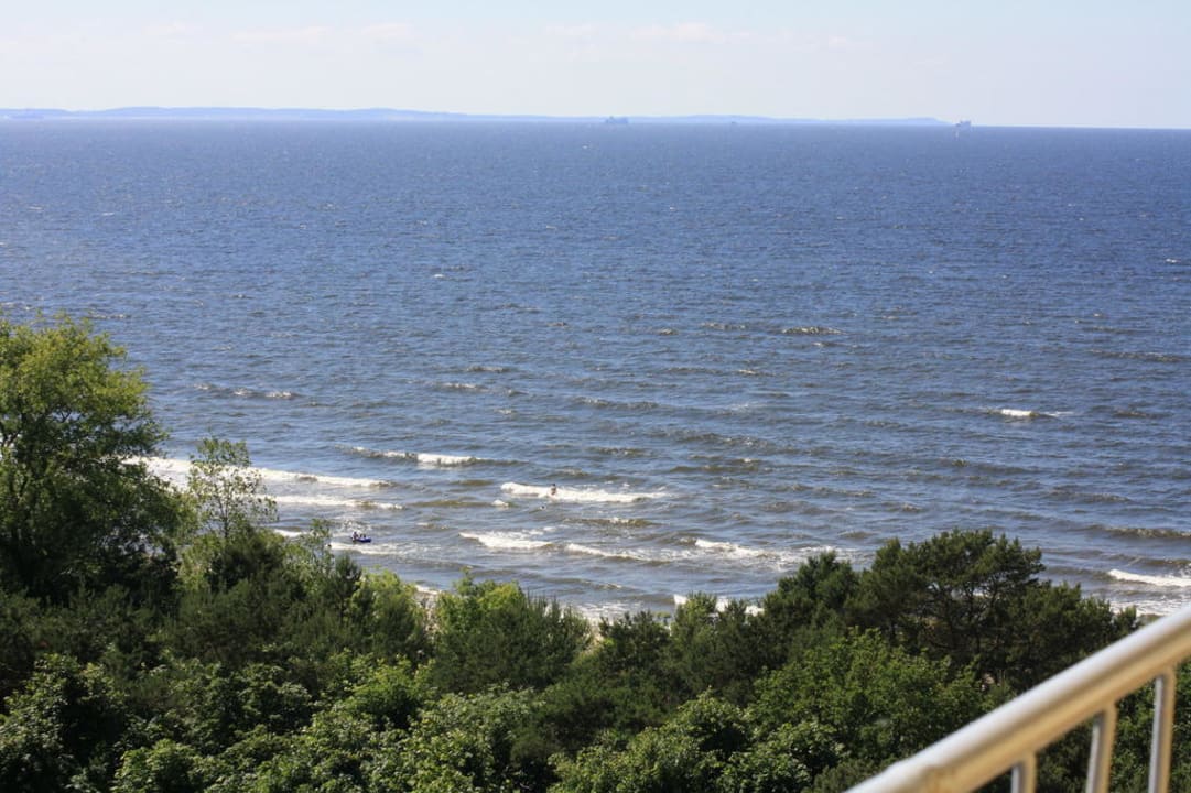 Blick vom Balkon zur Ostsee Vestina Wellness & Spa Hotel
