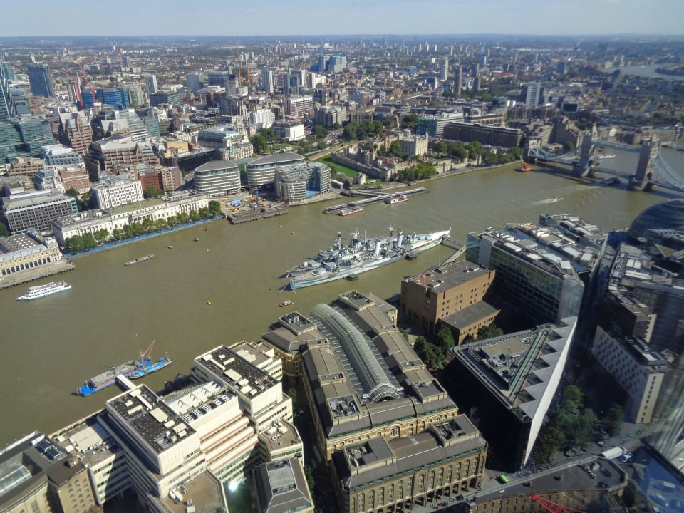 Widok 34 piętro Shangri-La Hotel, At The Shard, London