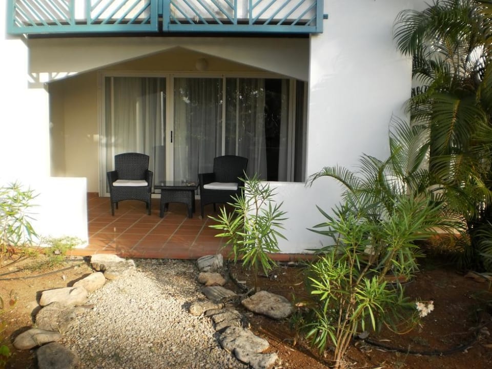 Ansicht der Terrasse Hotel Plaza Resort Bonaire