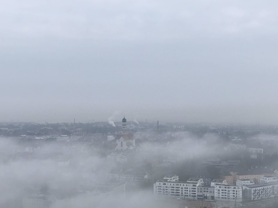 Morgenstimmung über Augsburg Dorint Hotel An der Kongresshalle Augsburg