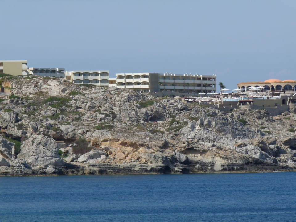 Blick von der Kalithea-Therme auf's Hotel Hotel Kalithea Horizon Royal