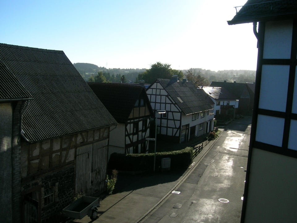 Blick vom Balkon Landgasthof Groh