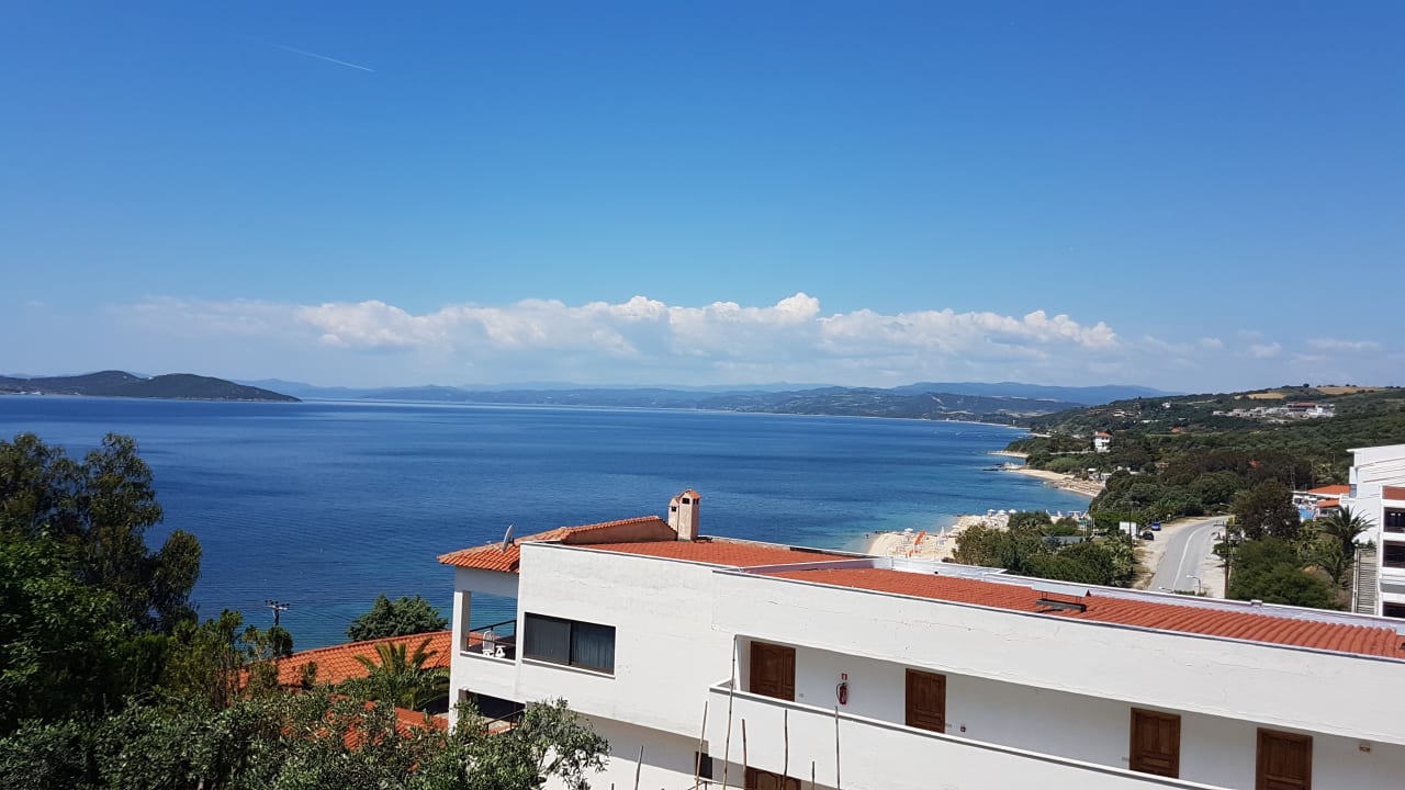 Ausblick Akrathos Beach Hotel