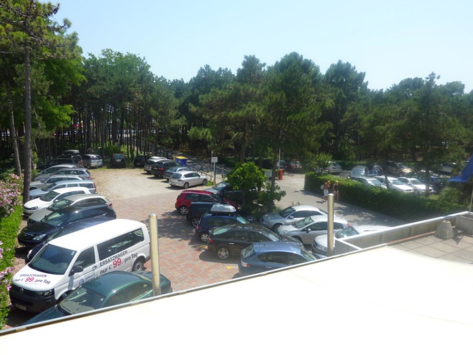 Unser Ausblick zum Fenster rechts Hotel Colorado