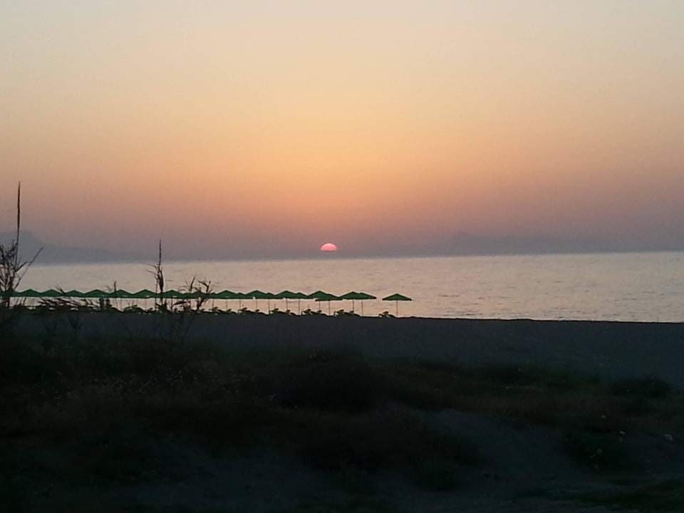 Blick von der Terrasse Hotel Kathrin Beach