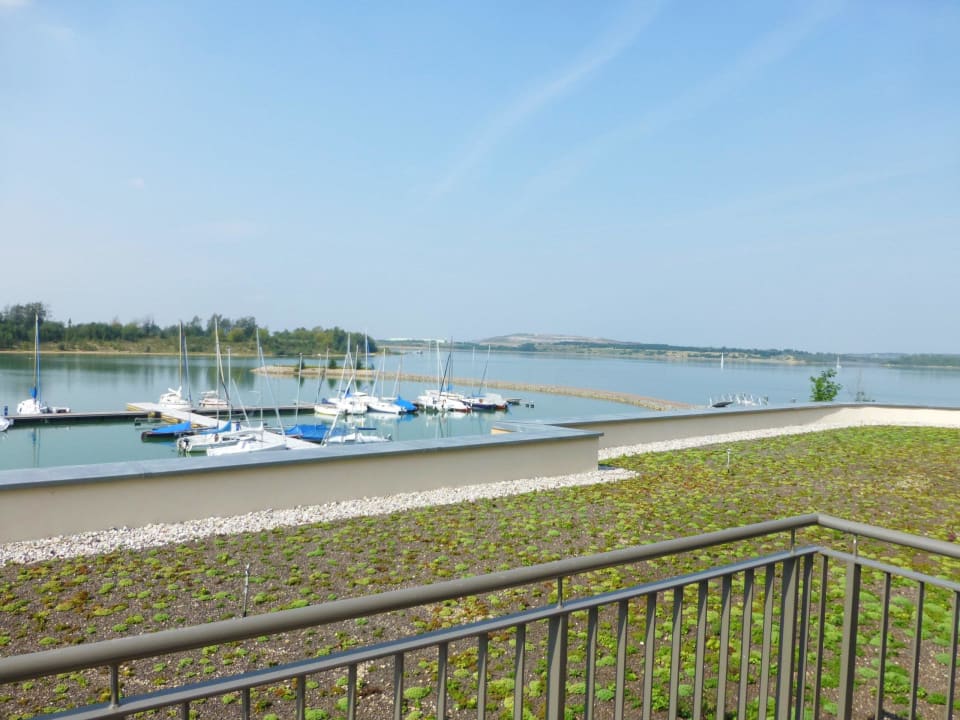 Ausblick vom Balkon LAGOVIDA Ferienresort am Störmthaler See