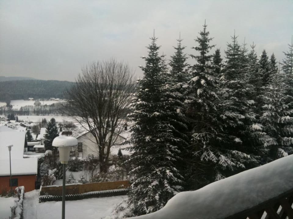 Balkonblick Spirit & SPA Hotel Birkenhof am Elfenhain