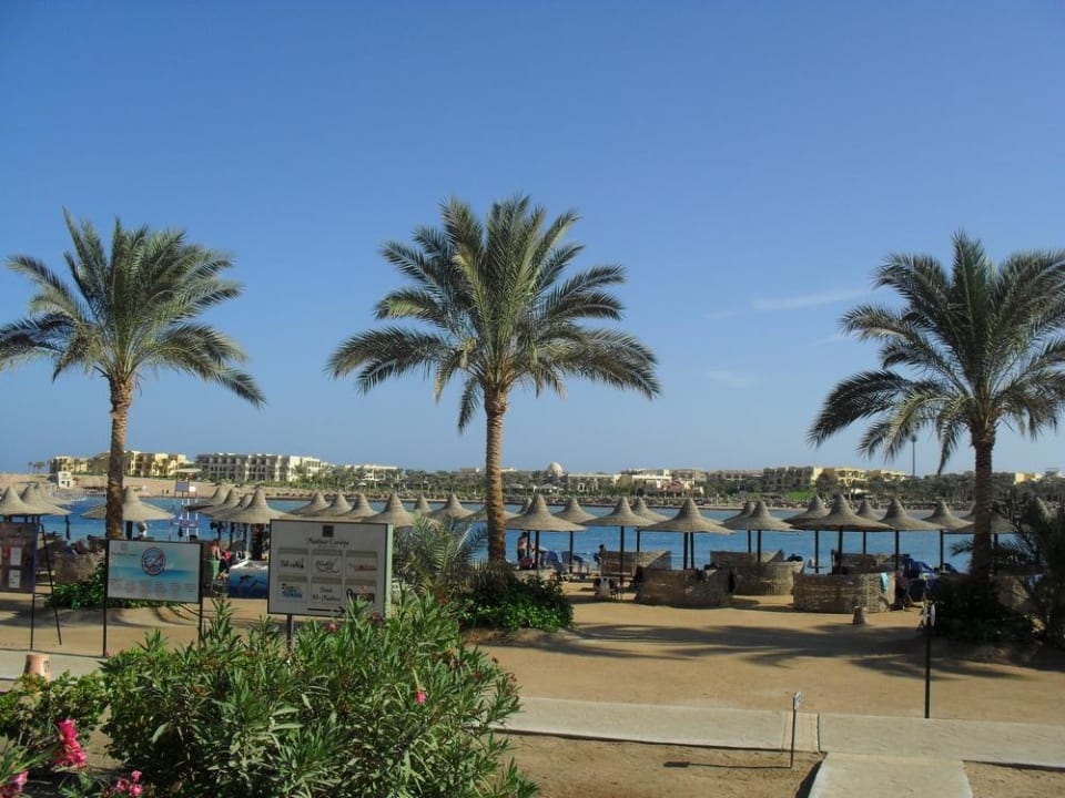 Blick von der Strandbar zum Strand Steigenberger Coraya Beach - Adults only