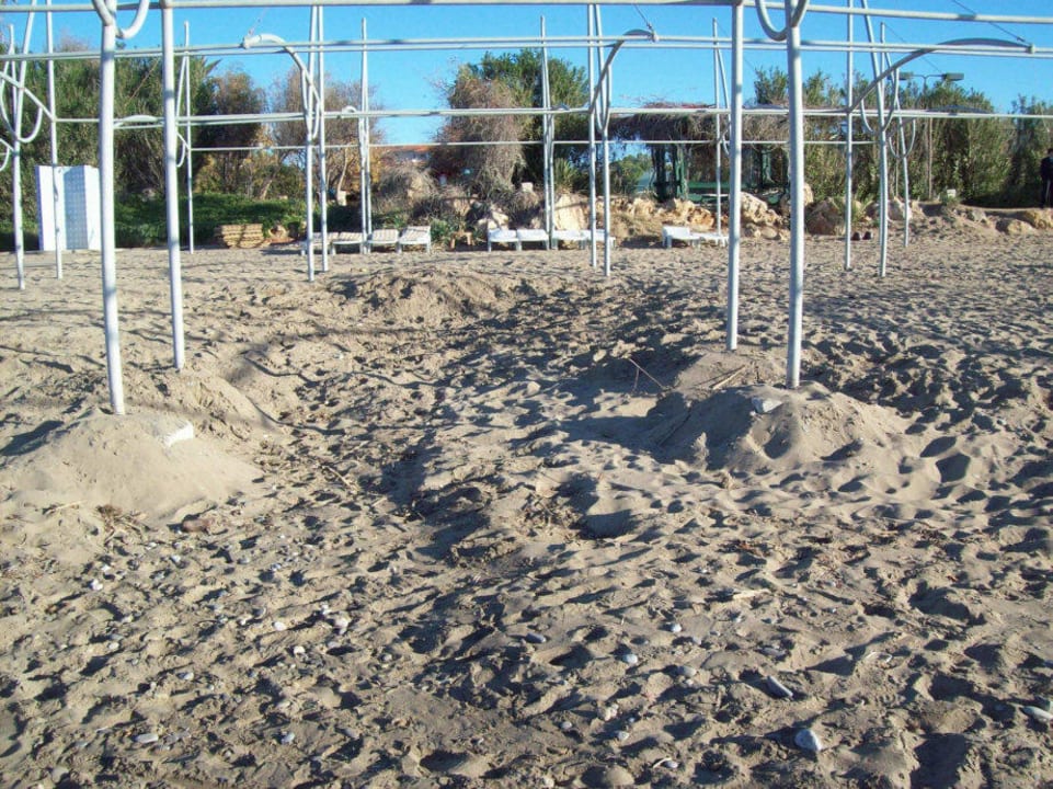 So sah der Strand im November aus Belconti Resort Hotel