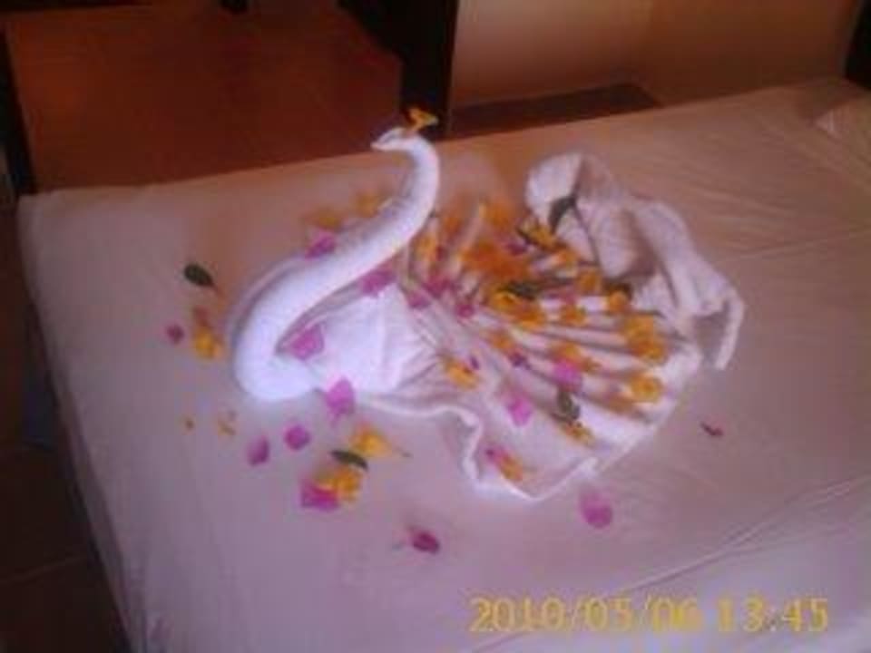 Лебедь из полотенец Stella Beach Resort & Spa Makadi Bay