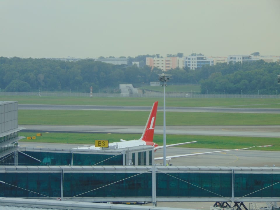 Ausblick Hotel Crowne Plaza Changi Airport