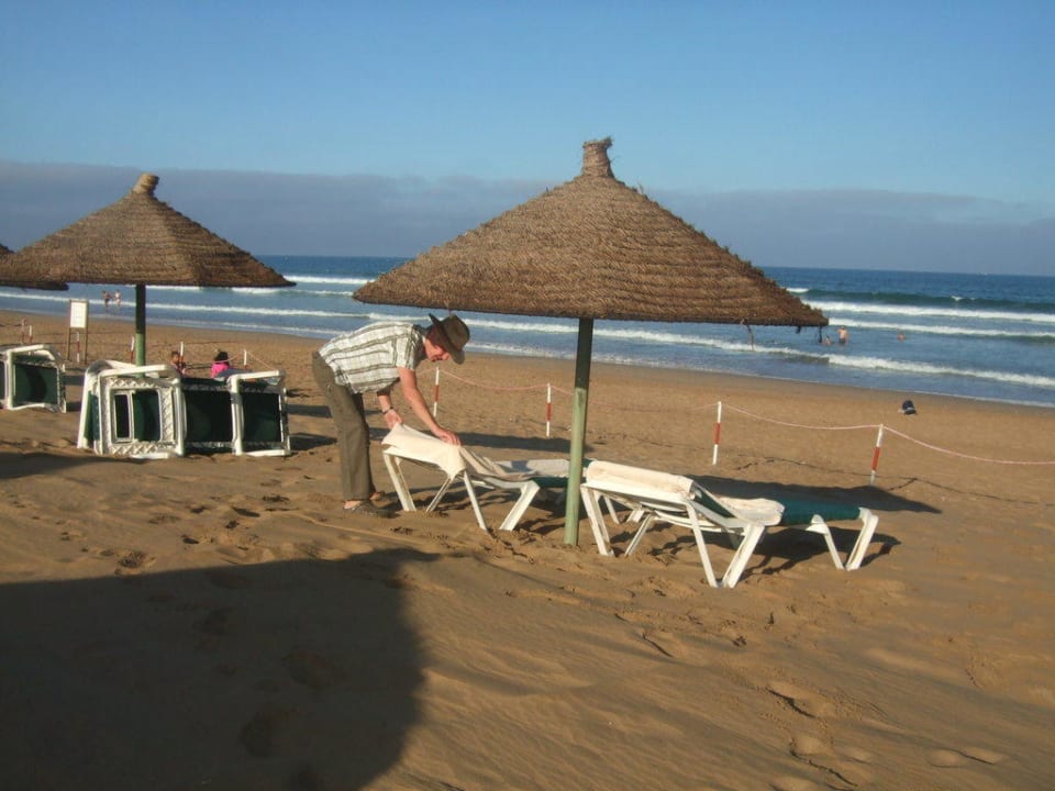 Morgens am Strand Hotel Riu Tikida Dunas