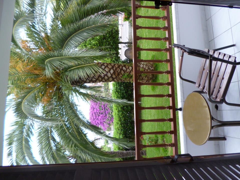 Unser Balkon/Terrasse Acharavi Beach Hotel