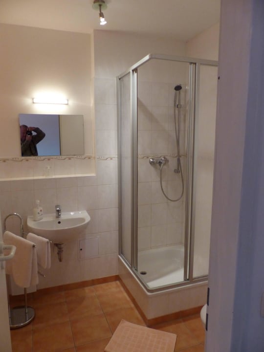 WC mit Dusche Pension An den Linden