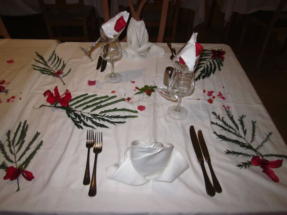 Tisch Deko Hotel El Mouradi Djerba Menzel