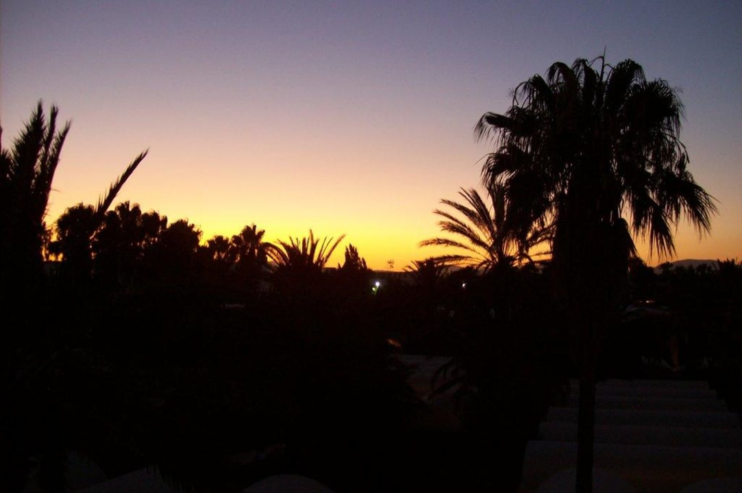 Sonnenuntergang vom Balkon aus Hotel Paradis Palace