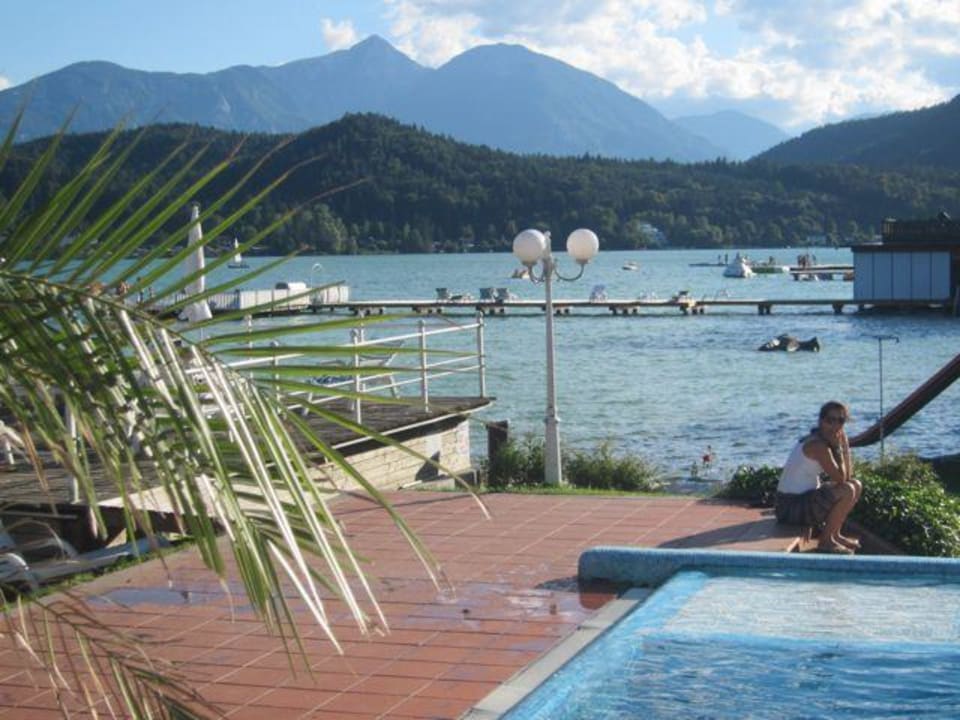 Pool, See und Berge Hotel Amerika-Holzer