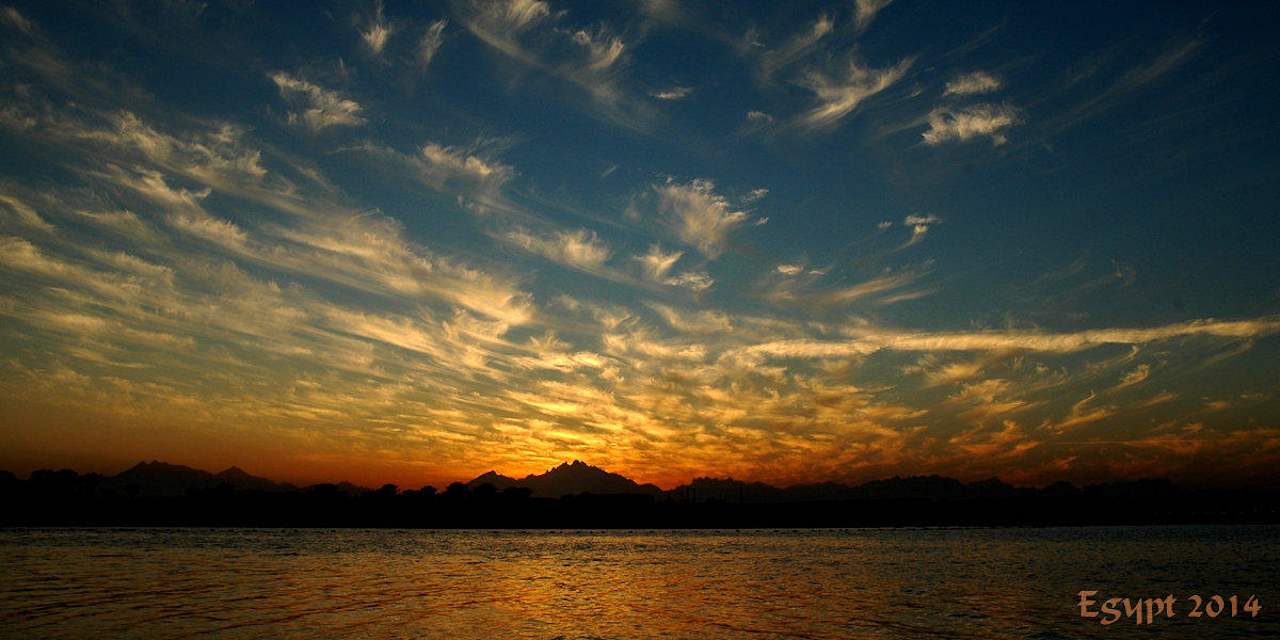 Zauberhafter Sonnenuntergang Pickalbatros Alf Leila Wa Leila Resort - Neverland Hurghada