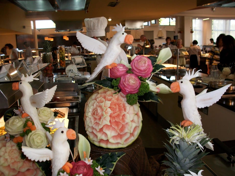 So sieht ein tolles Buffet aus Valamar Parentino Hotel