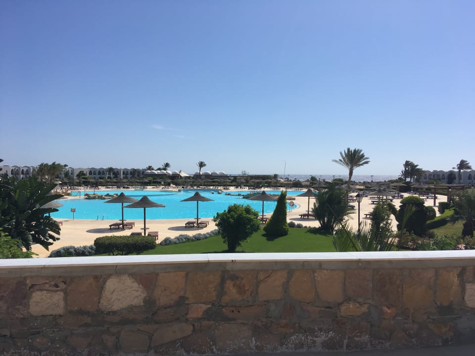 Von der Frühstücksterrasse aus Hotel Gorgonia Beach Resort