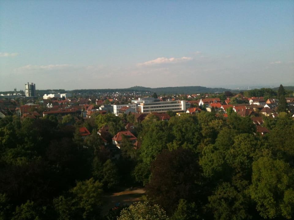 Ausblick aus dem 12. Stock Hotel Pullman Stuttgart Fontana