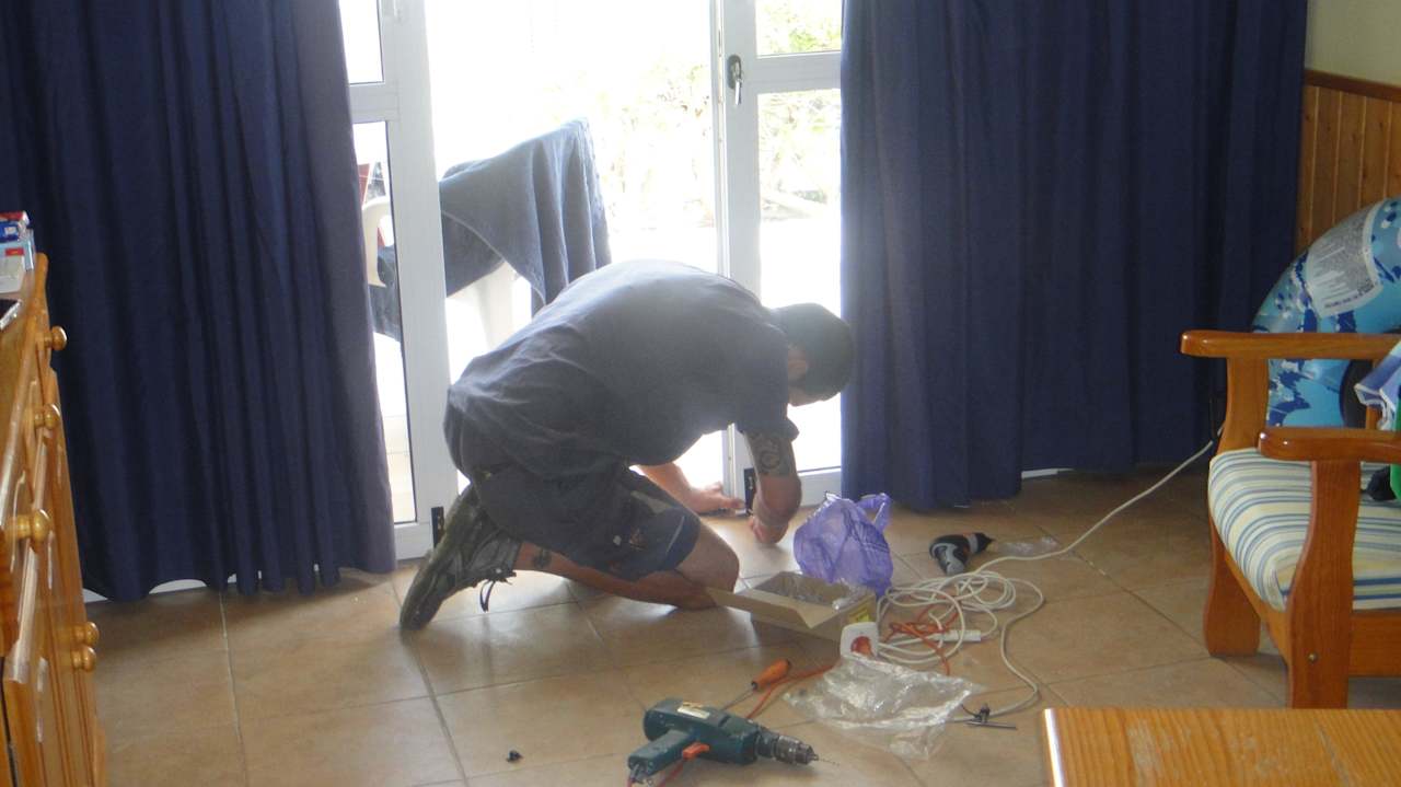 Ein Versuch den Bungalow sicherer zu machen Hotel Parque Cristina