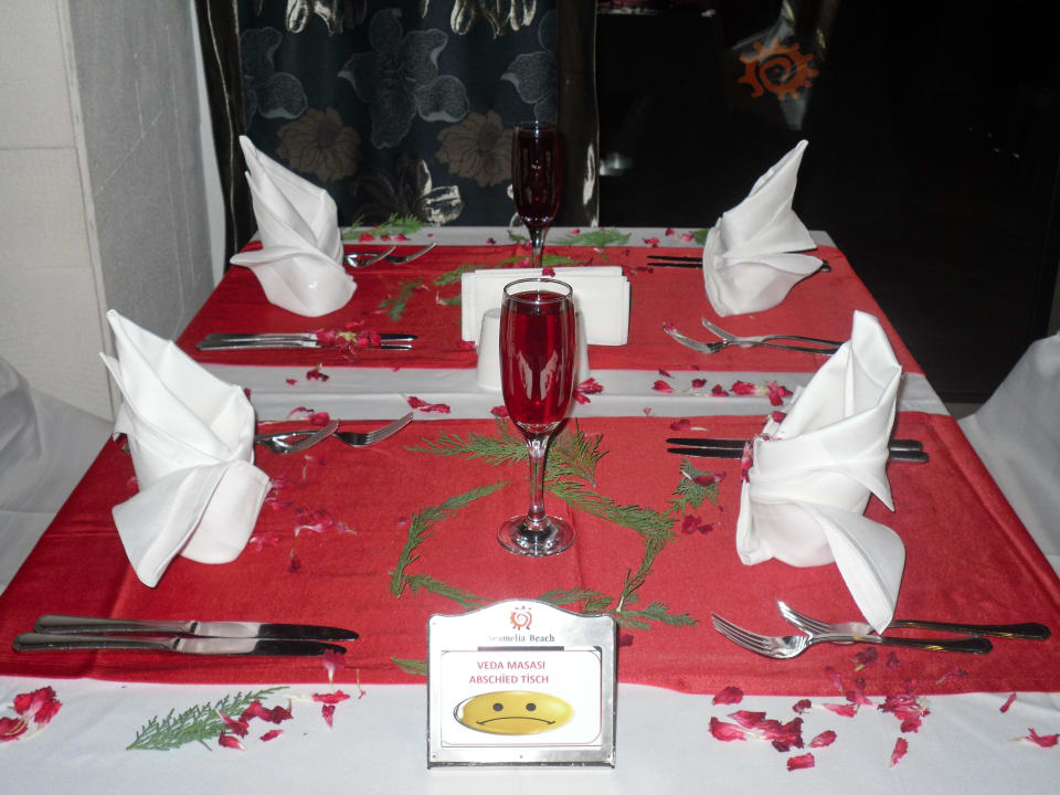 Abschiedstisch Seamelia Beach Resort