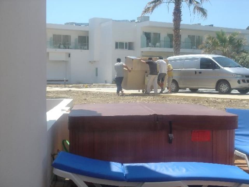Der Meerblick aus einem Zimmer mit Jacuzzi Atlantica Kolymbia Beach