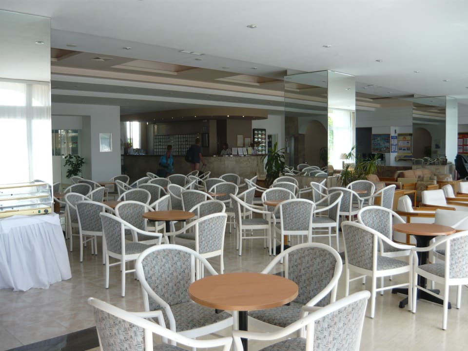 At the reception desk Olympos Beach Hotel