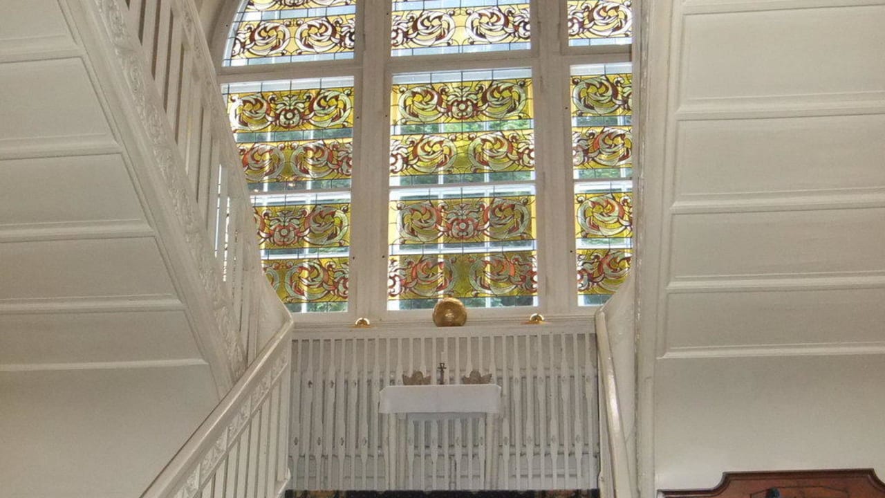 Treppe ins Obergeschoss Schloss Wulkow