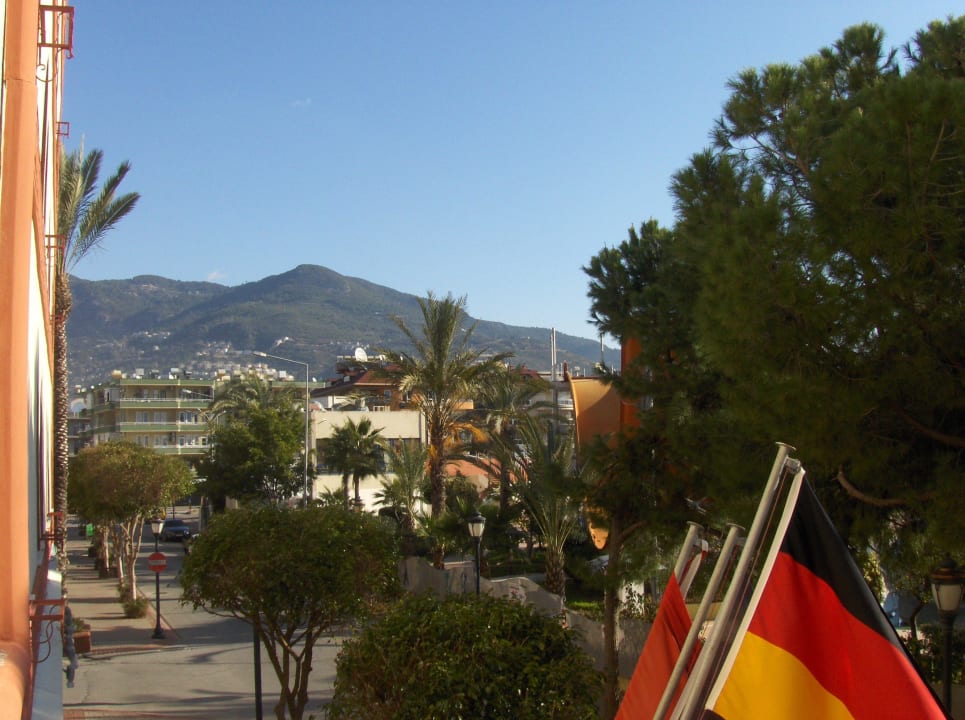 Blick vom Balkon Hotel Aslan City Kleopatra