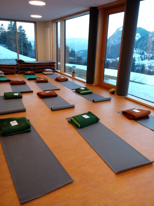 Yoga Vorbereitungen Biohotel Mattlihüs