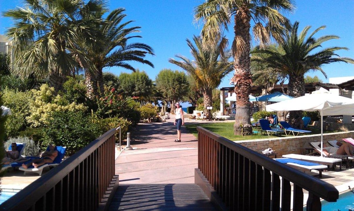 Weg zum Strand Phãea Cretan Malia