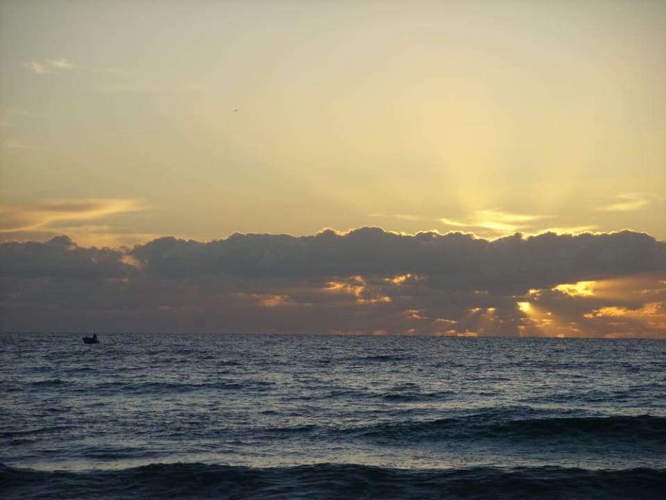 Sonnenaufgang am Strand Hotel Riu Oliva Beach Resort