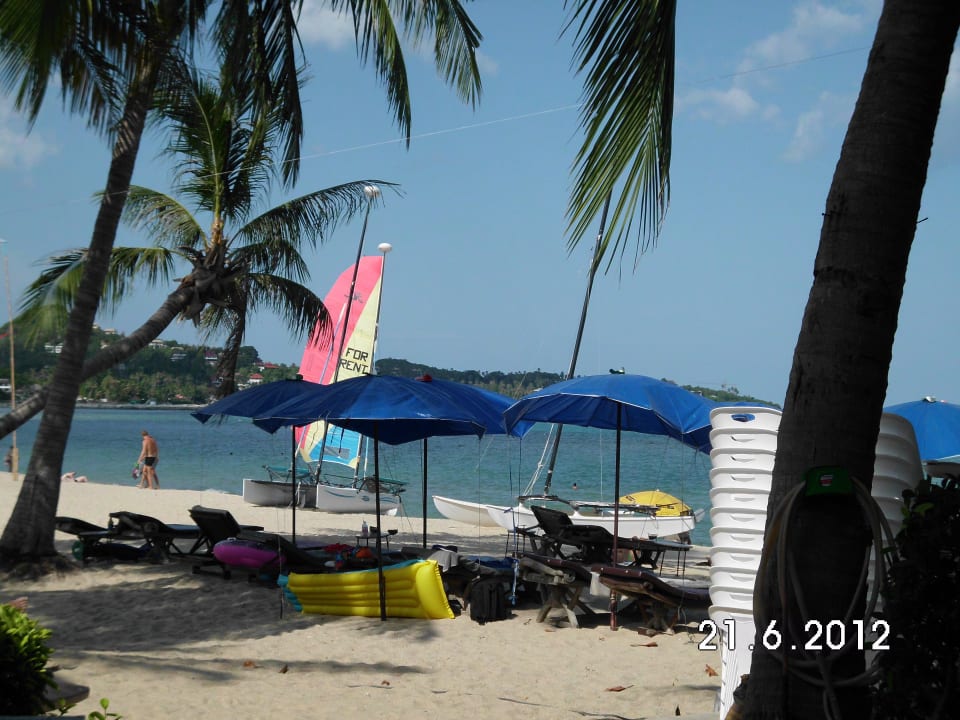 Am Strand unter Palmen - Herrlich! Samui Laguna Resort