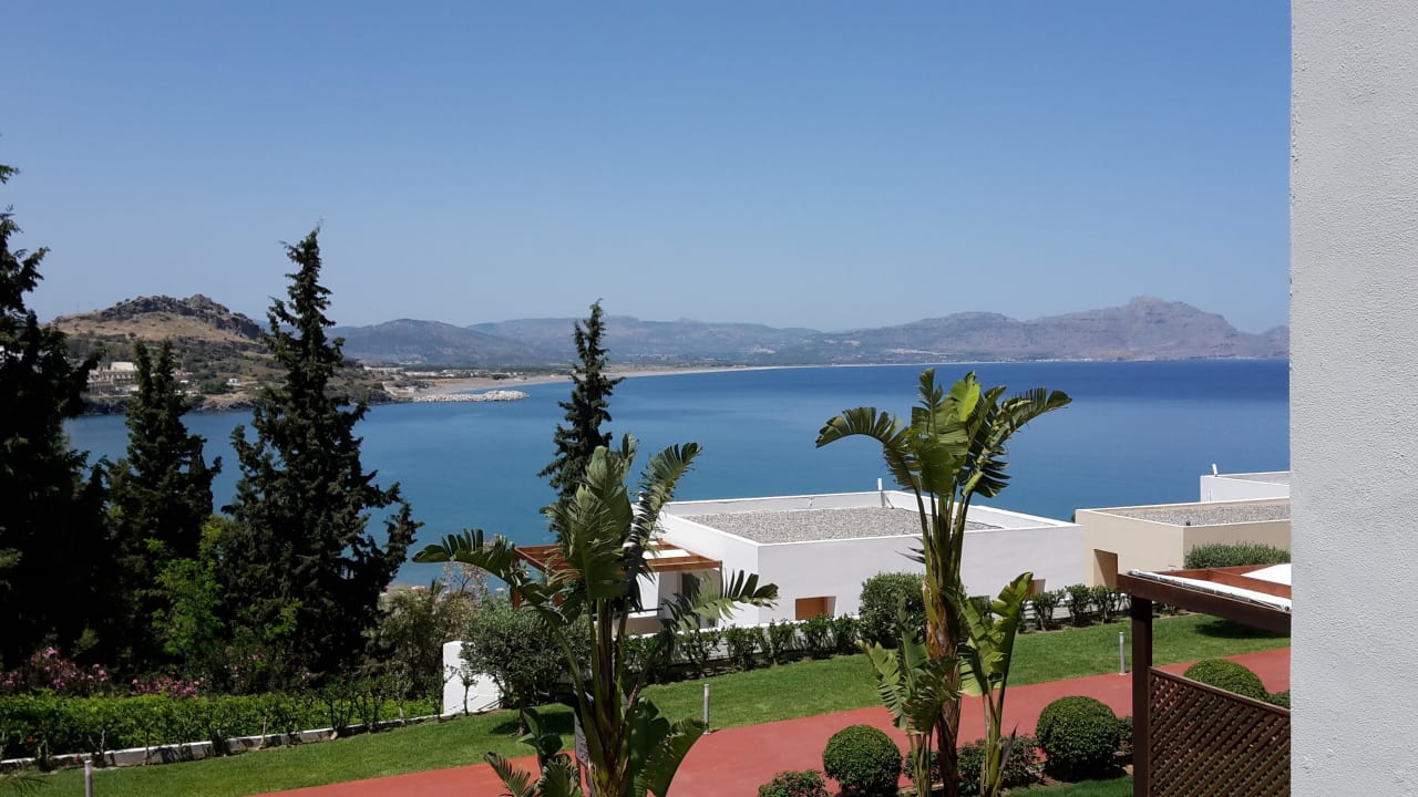 Ausblick Doppelzimmer mit Meerblick  Lindos Mare, Seaside Hotel